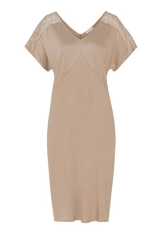 Josephine Soft TENCEL™ V-Neck Nightgown | Deep Taupe 74937-2828