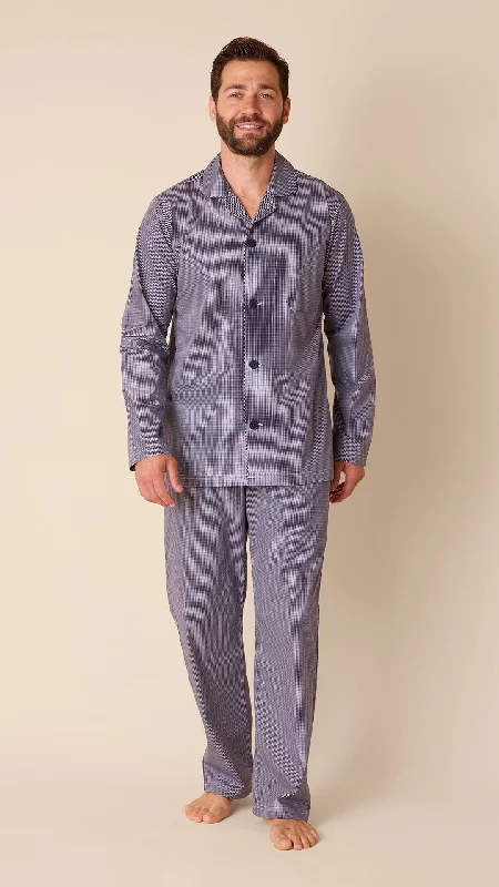 Charleston Men's Luxe Pima Pajama - Navy