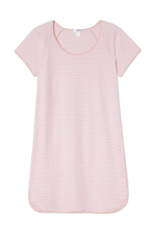 Pima Nightgown in English Rose Stripe