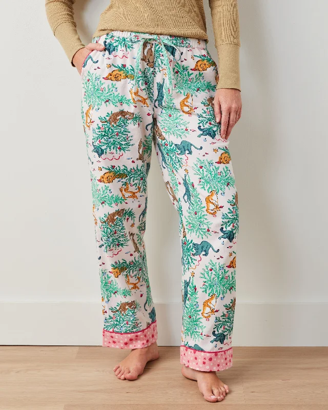 Frisky Firs - Flannel PJ Pants - Sweet Cream