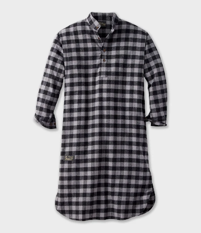 Long Night Shirt - Gray Buffalo