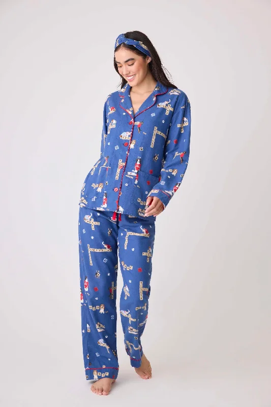 P.J. Salvage Love Leo Dog Rescue Cozy Flannel PJ Set