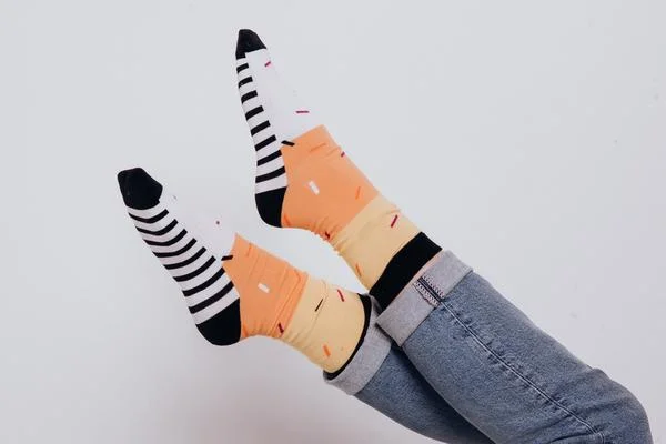 Candy Corn Stripe Crew Socks