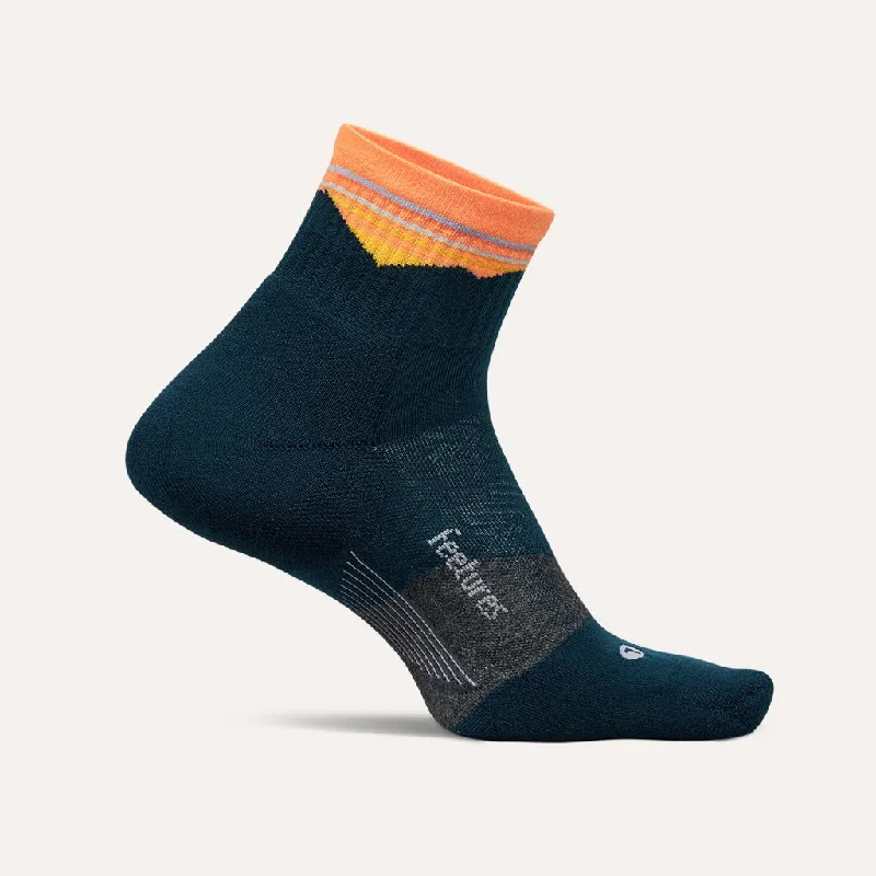 Feetures Trail | Max Cushion | Quarter Length | Blue Ridge Navy