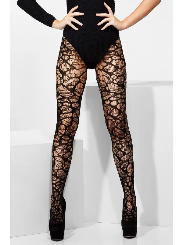 Fever Web Crochet Tights