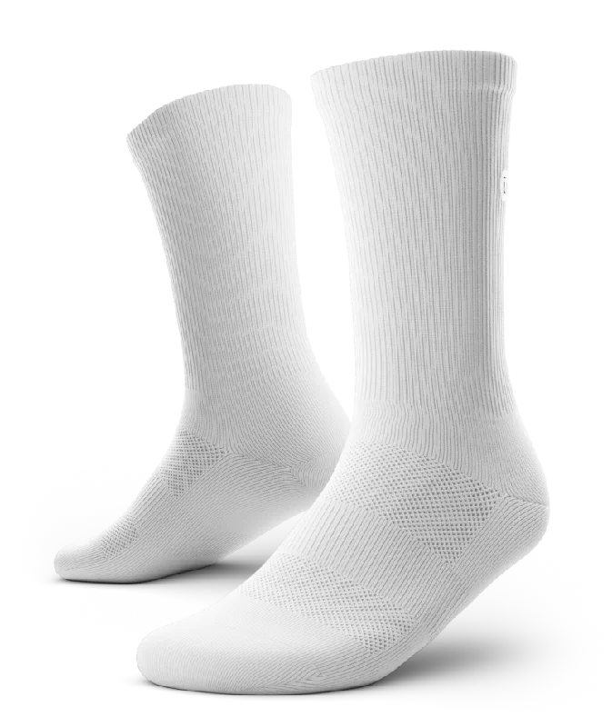 Flagship Crew Socks White