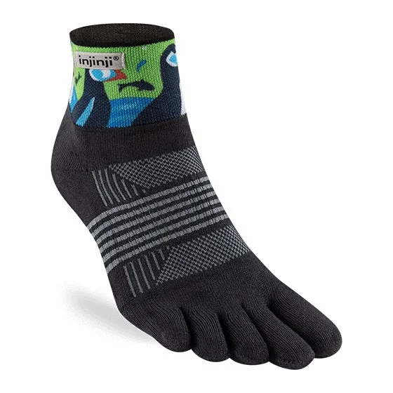 Injinji Trail Sock | Midweight | Mini-Crew | Puffins | Womens