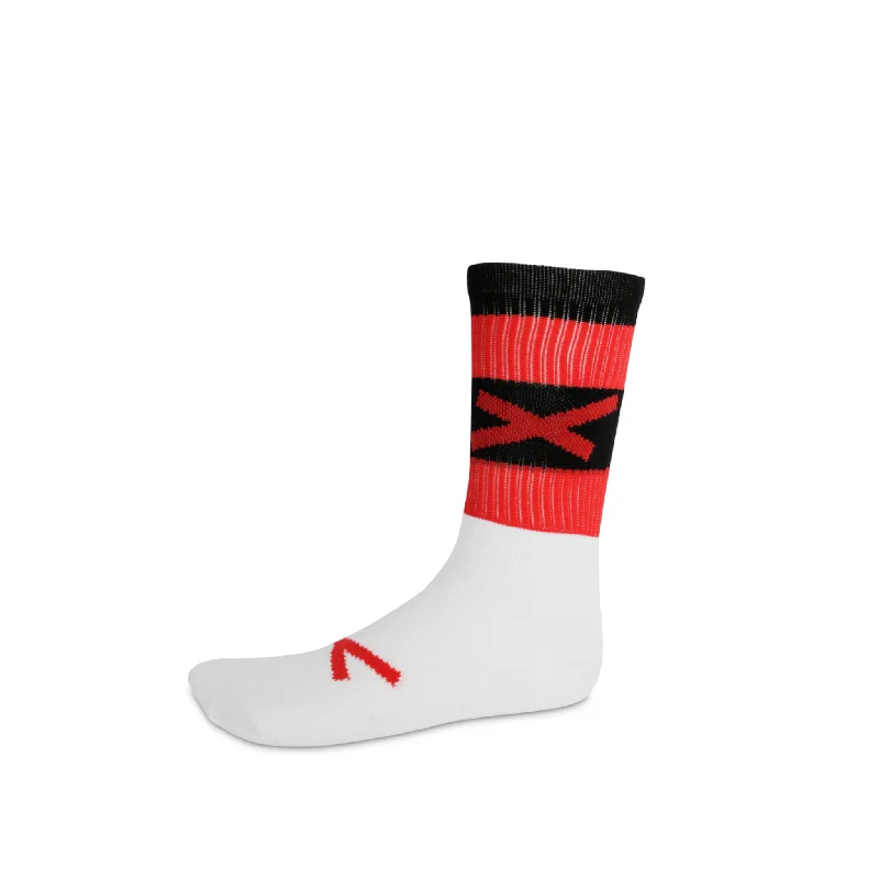 GAA Hoop sock- Half Sock (Black & Red)