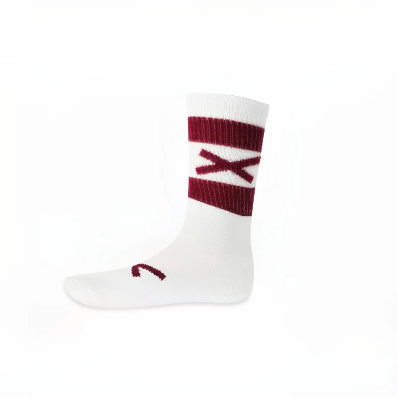 GAA Hoop Socks Half socks (Maroon + White)