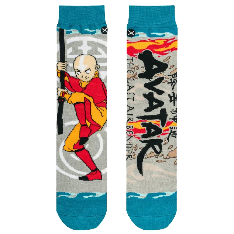 Odd Sox Men's Crew Socks – Aang (The Last Airbender)