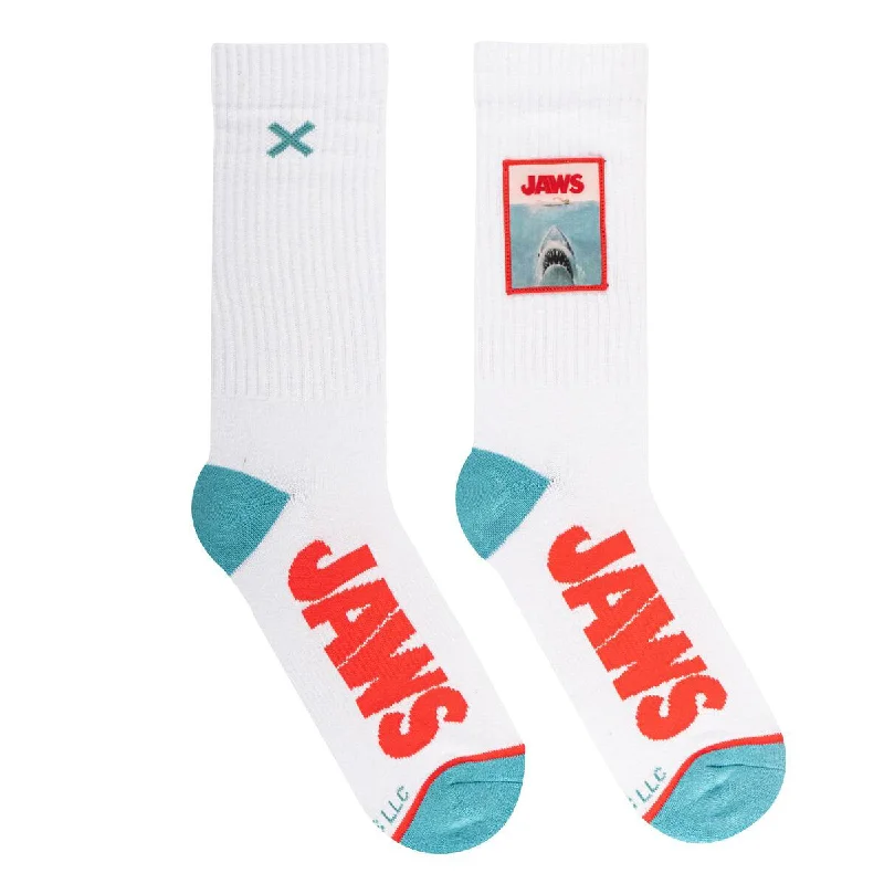 Odd Sox Men's Ribbed Crew Socks – Jaws Patch