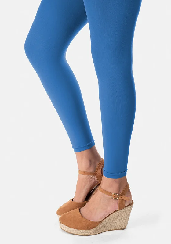 Premium 50 Denier Footless Tights Cobalt