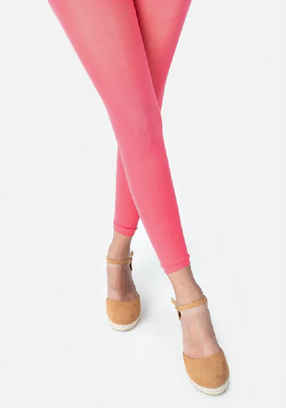 Premium 50 Denier Footless Tights Coral