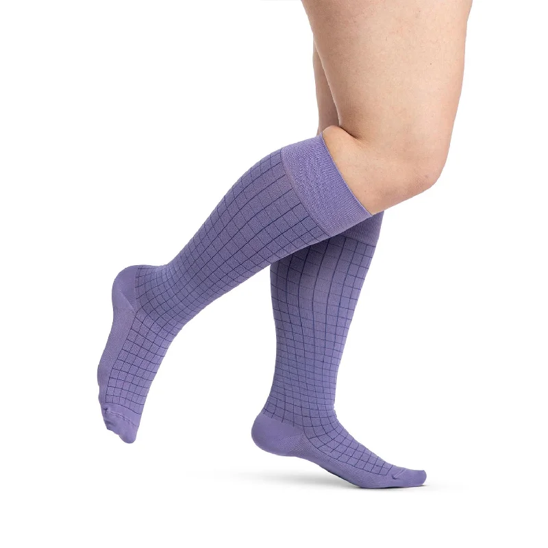 Sigvaris Style 832 Microfiber Patterns Women's Closed Toe Socks - 20-30 mmHg