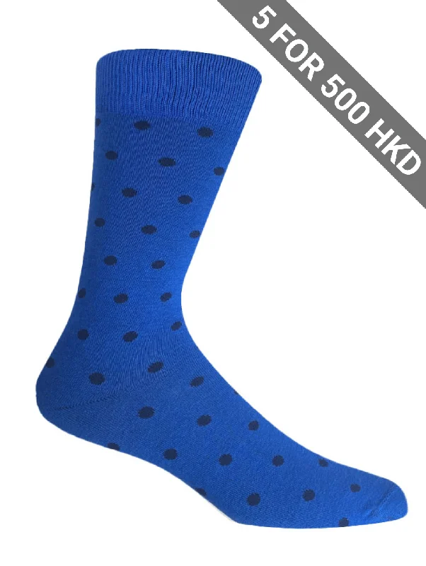 Socks | Blue | Navy Dots | Cotton