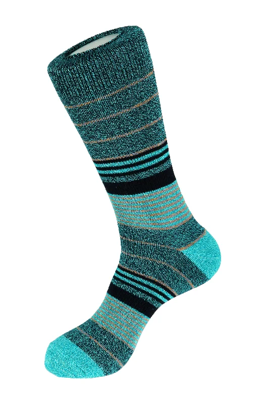 Sea Stripe Boot Sock